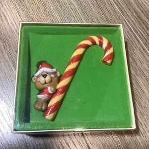 Hallmark‎ Tree Trimmer Collection Bear Candy Cane Christmas Ornament